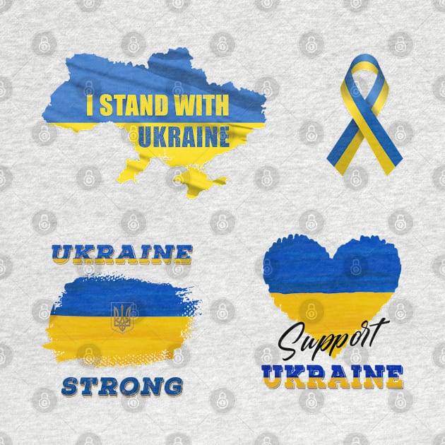 I Stand With Ukraine - Support Ukraine - Ukraine Strong by Green Splash